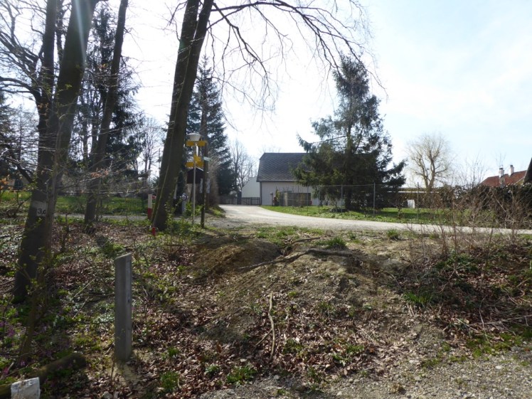 21 alter Einstieg nach Hadersfeld - zerstört