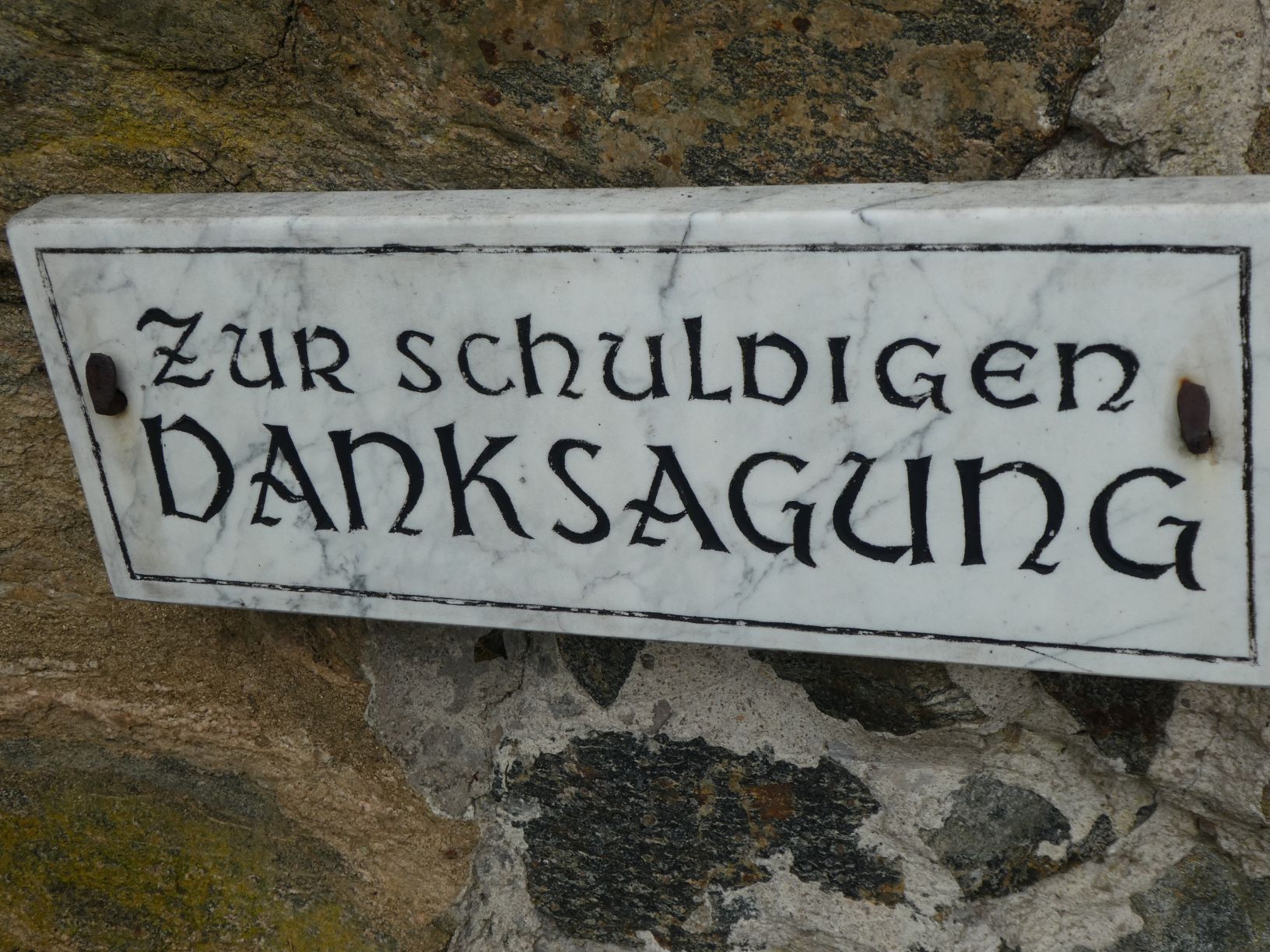 23 Zur schuldigen Danksagung